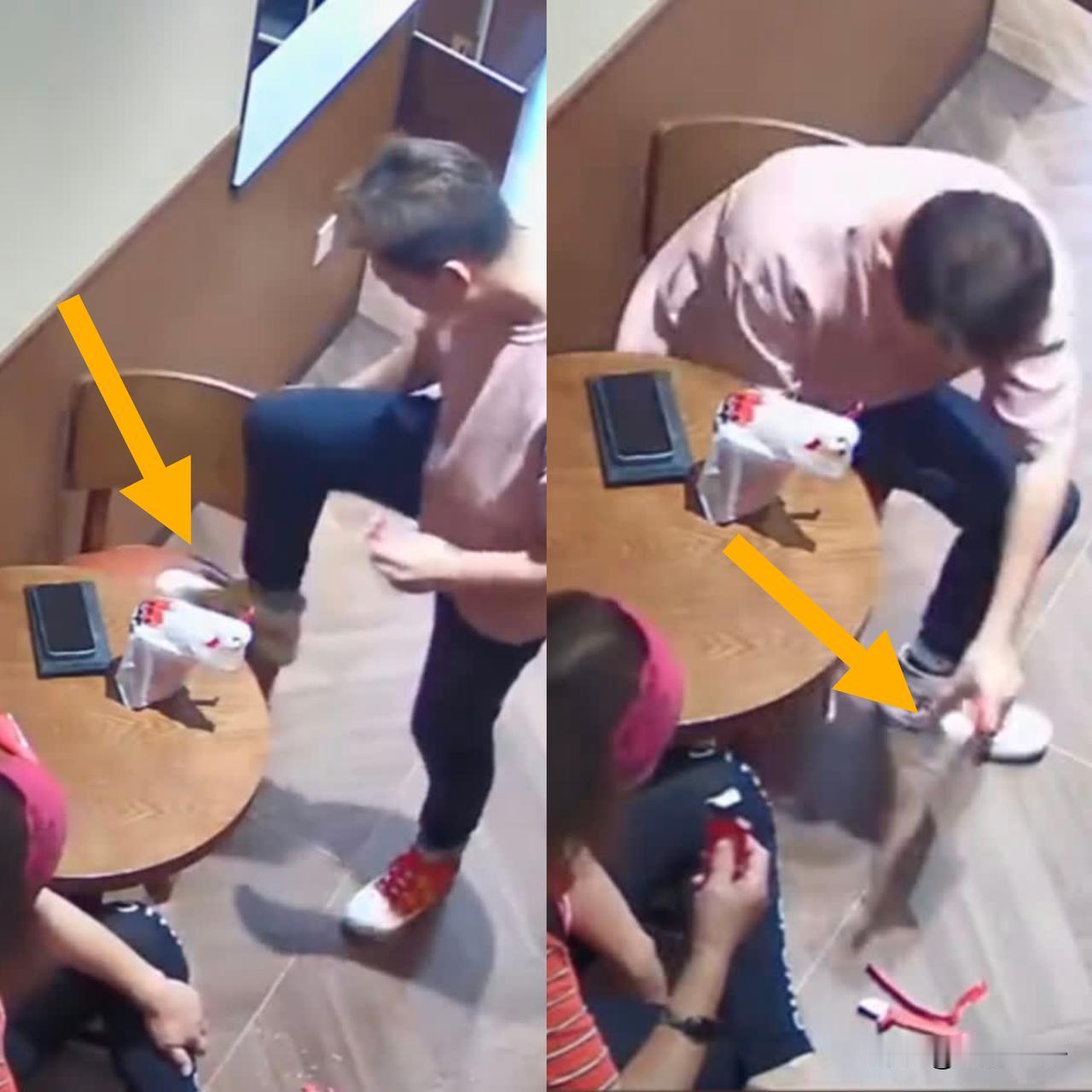 有些人为啥要损人不利己？网传太原一家奶茶店里，一对男女坐着喝冷饮吃雪糕。本来