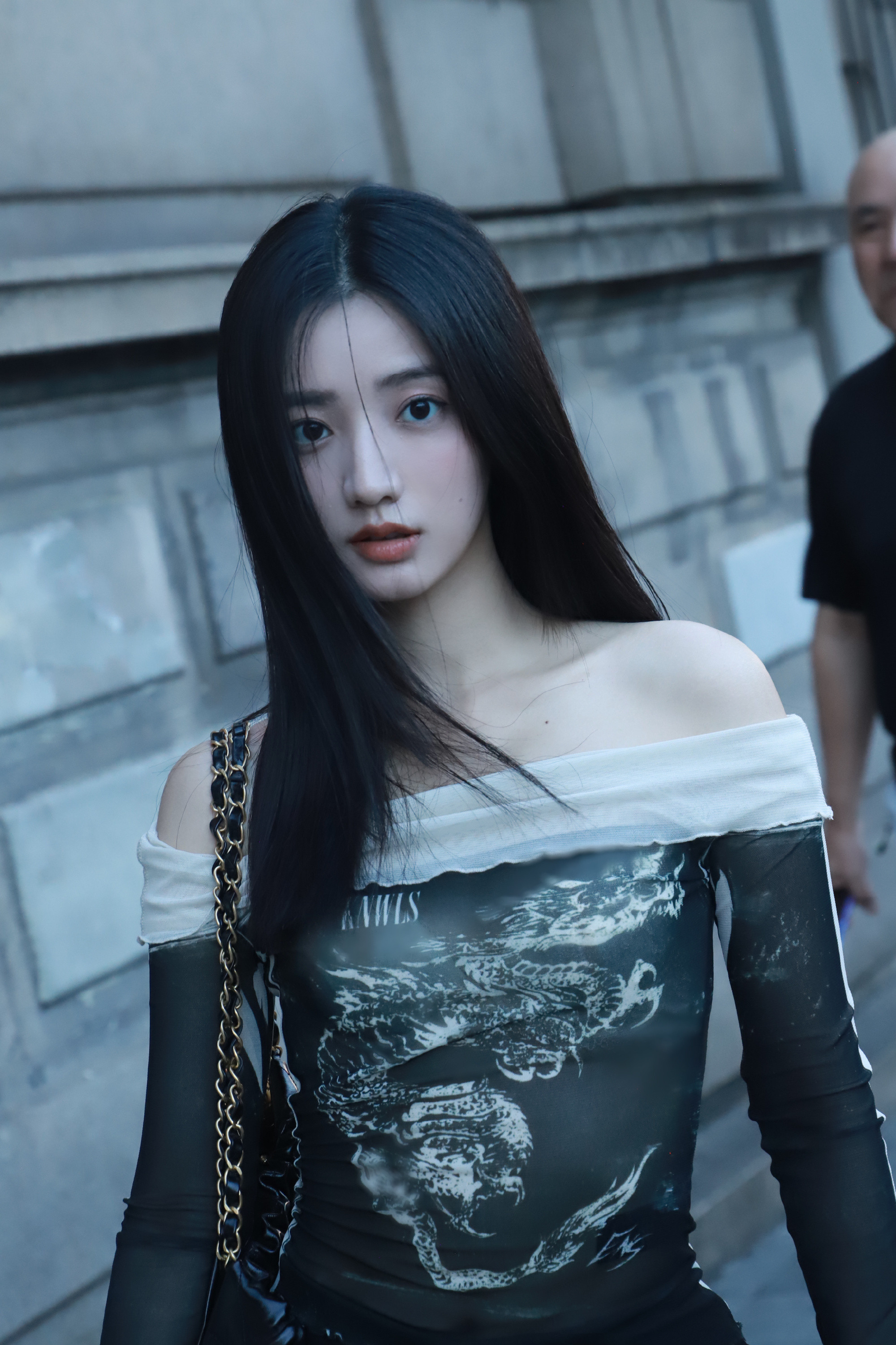 黄羿，长直黑发，国风氛围穿搭，好柔美的小姐姐