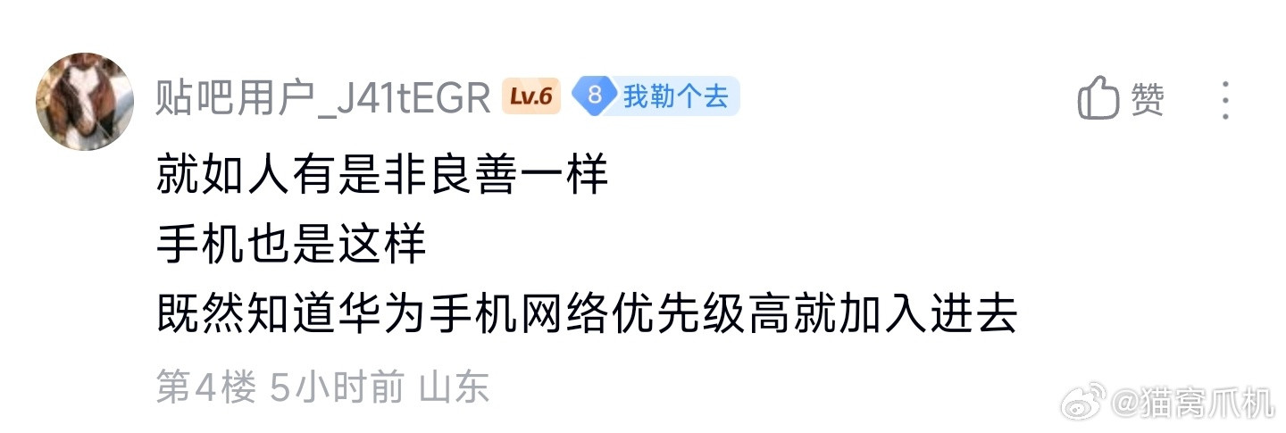 花粉解释为何华为不卡。