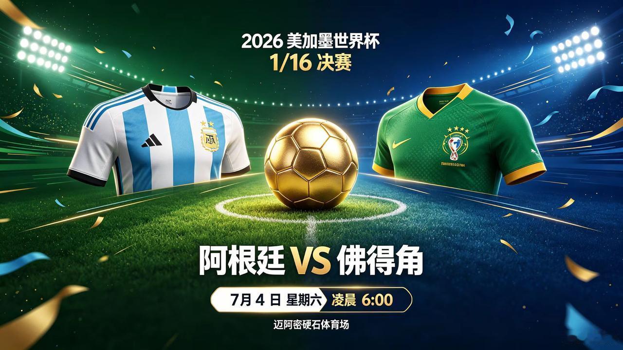 2026美加墨世界杯-1/16决赛，7月4日赛程日期：7月4日(星期六)0