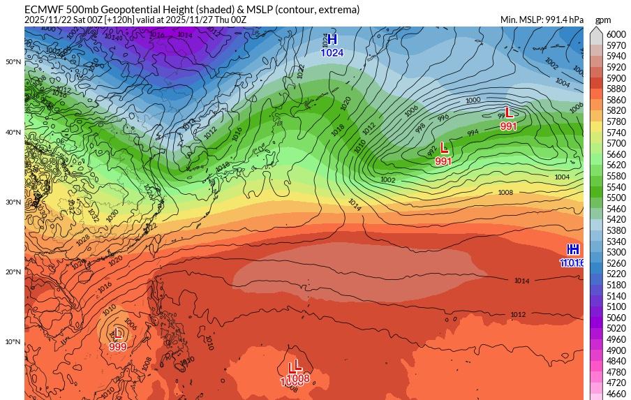 在南海起来的概率较大一点。台风​​​