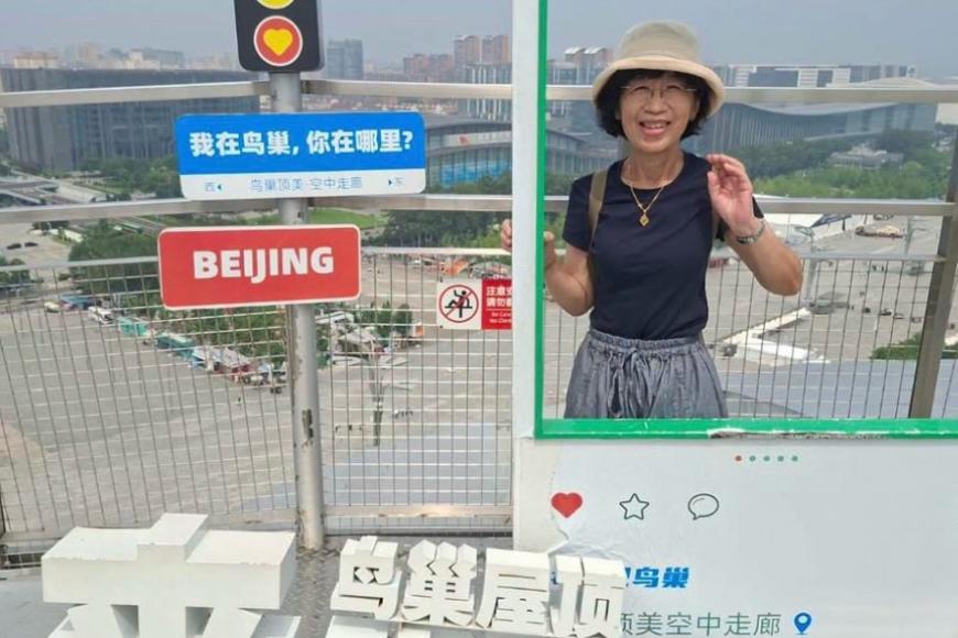 没有想到柯文哲的妻子陈佩琪会到北京旅游，之前她在参加台北一个活动的时候，公开喊话