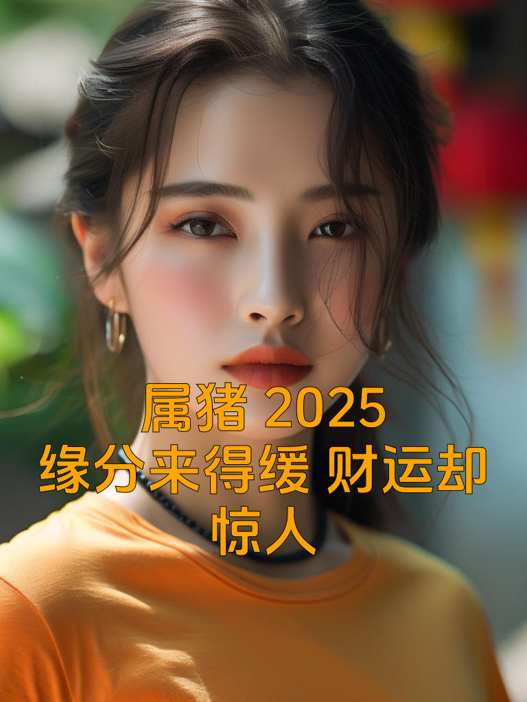 属猪2025：缘分来得缓，财运却惊人