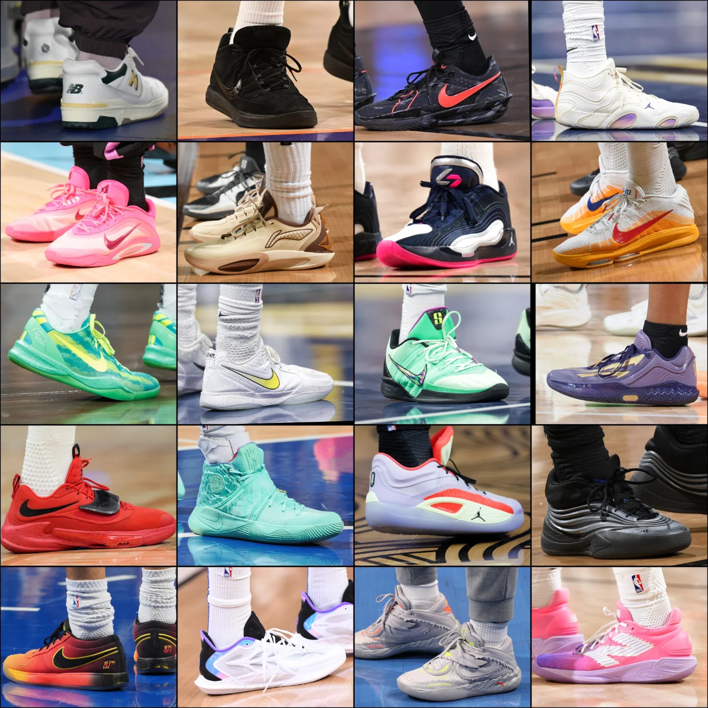 昨天的一些上脚球鞋，哪双最好看？球鞋