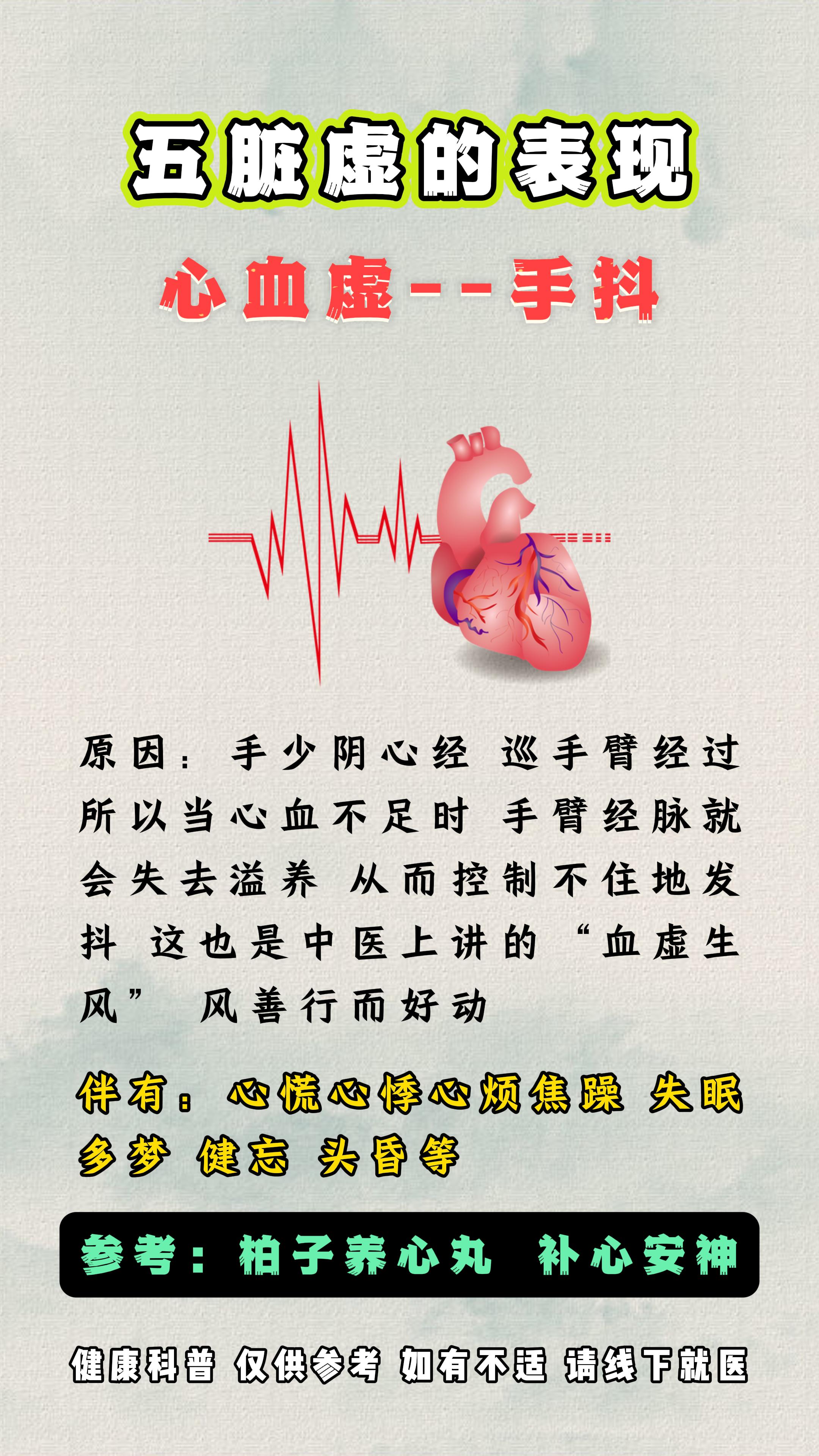 五脏虚的表现。