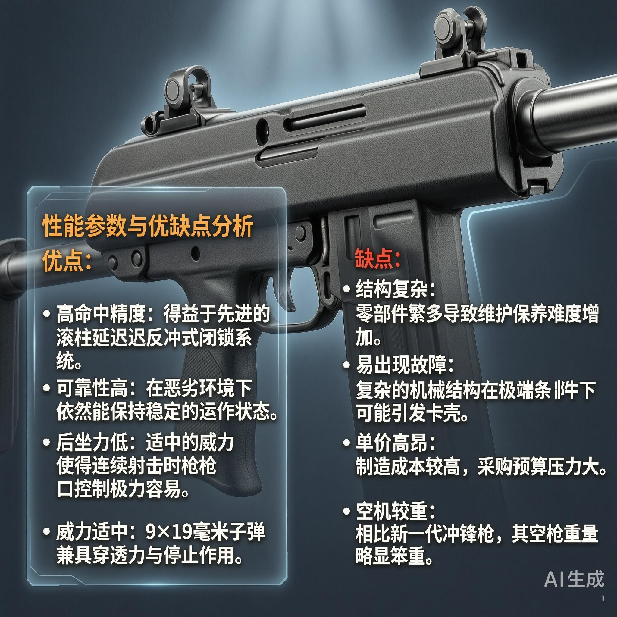 军事ai新视野德国MP5冲锋枪MP5冲锋枪是由德国黑克勒-科赫公司研制的冲锋枪