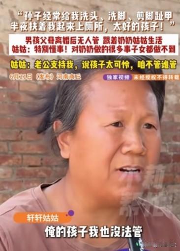 河南商丘，一女子不管自己的孩子，却愿意卖苦力抚养侄子七年，原来，侄子自幼父母离异