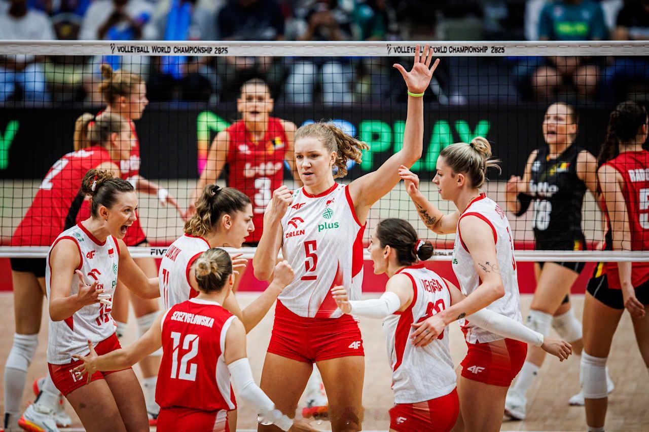 【女排世锦赛波兰3-2力克比利时晋级八强】2025女排世锦赛8月30日泰国曼