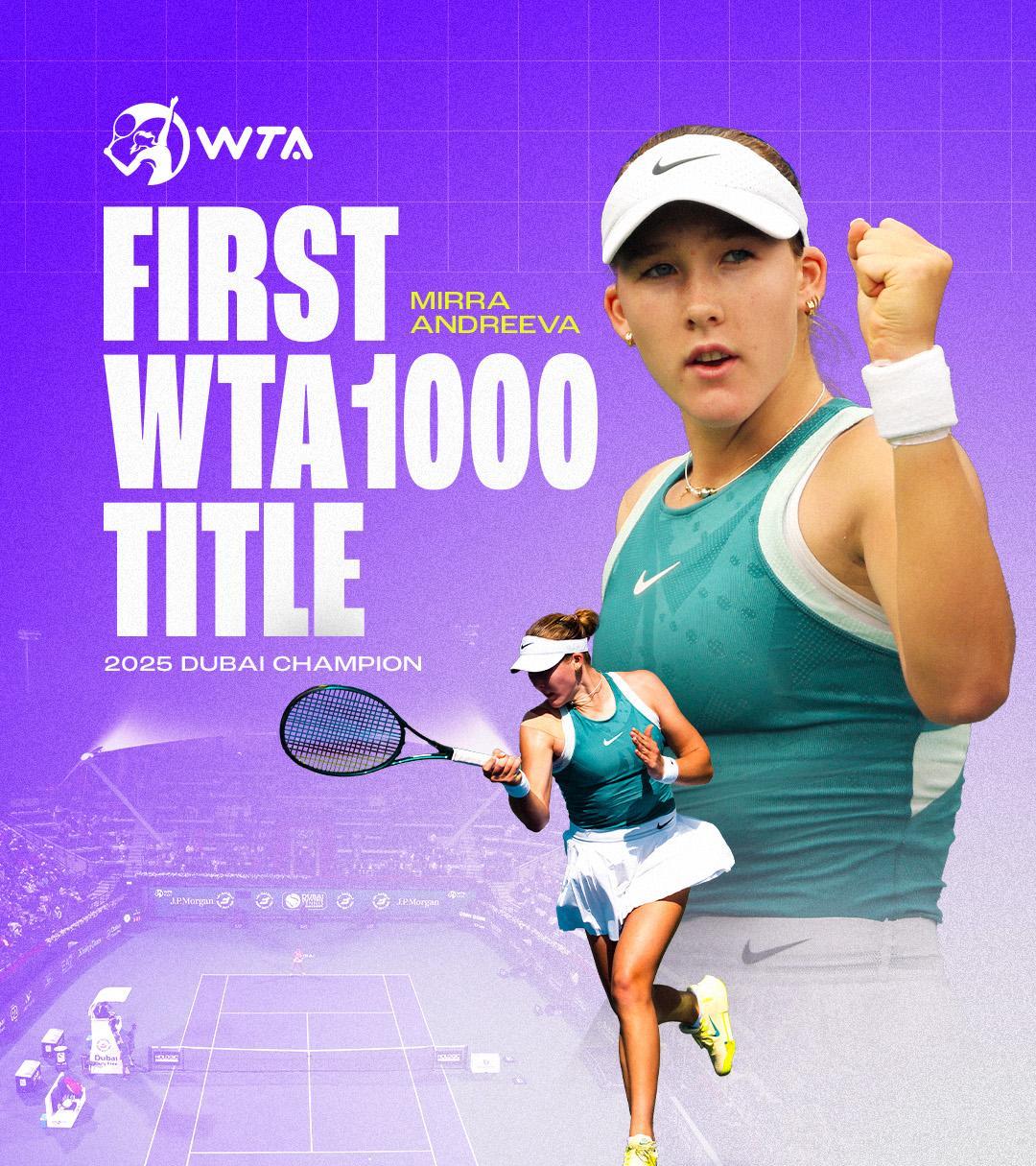 在迪拜夺得第一座个人WTA1000赛冠军的女选手：2009:大威廉姆斯201