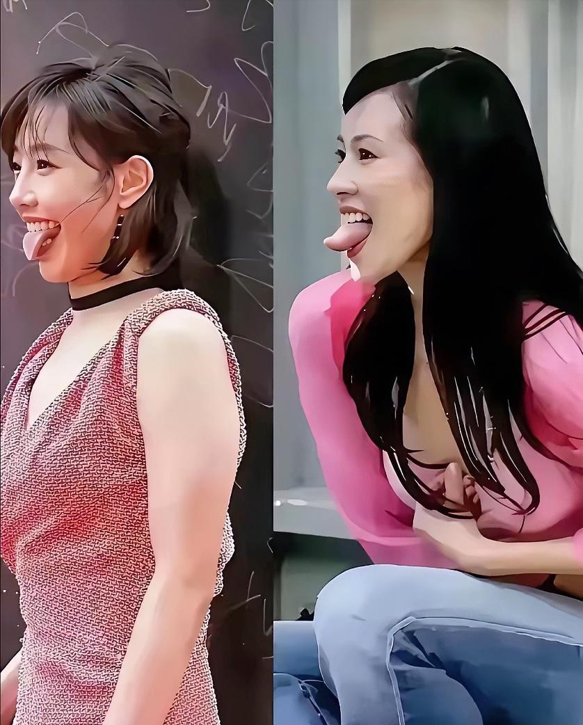 一个女演员冲你吐舌头，你认为她这是什么意思呢？小孩子吐舌头可以理解为调皮可爱