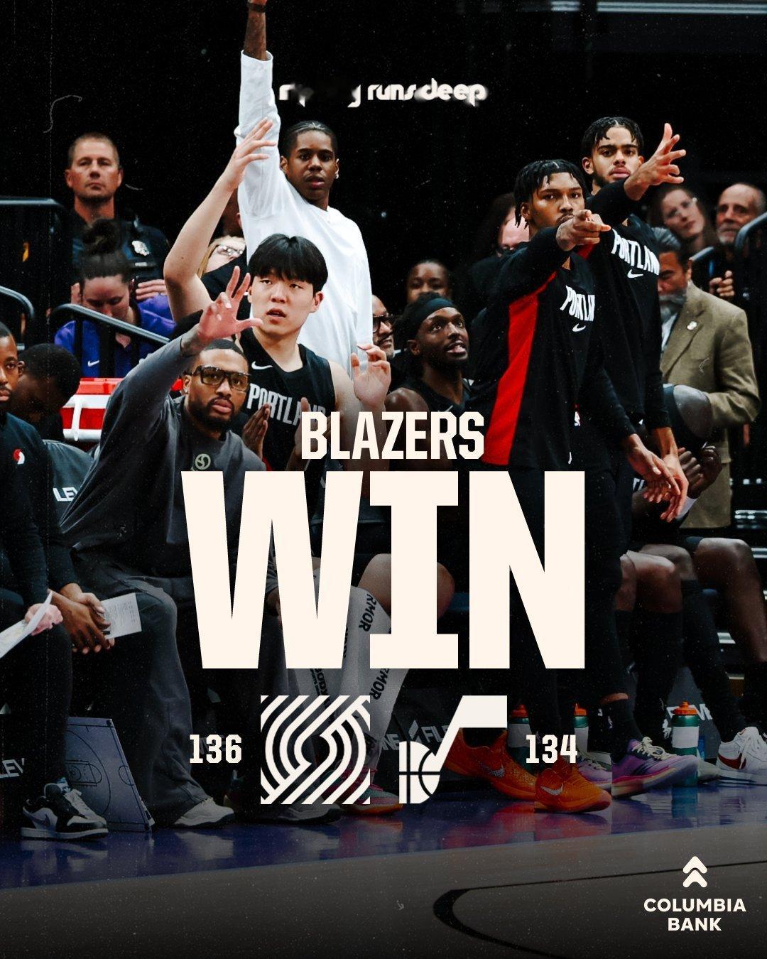 开拓者击败爵士，开季3胜2负。截至本场之前，开拓者接近四分之一的回合都采用全场领