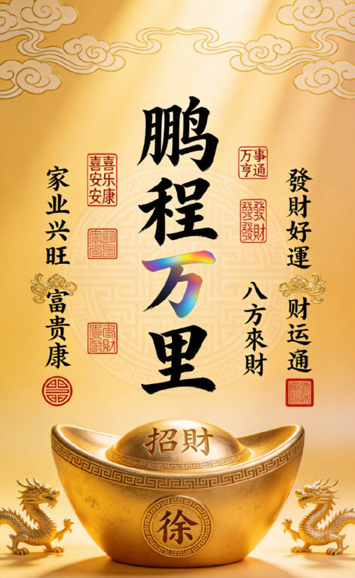 秒转，财运旺旺，一旺三年鹏程万里。🌈