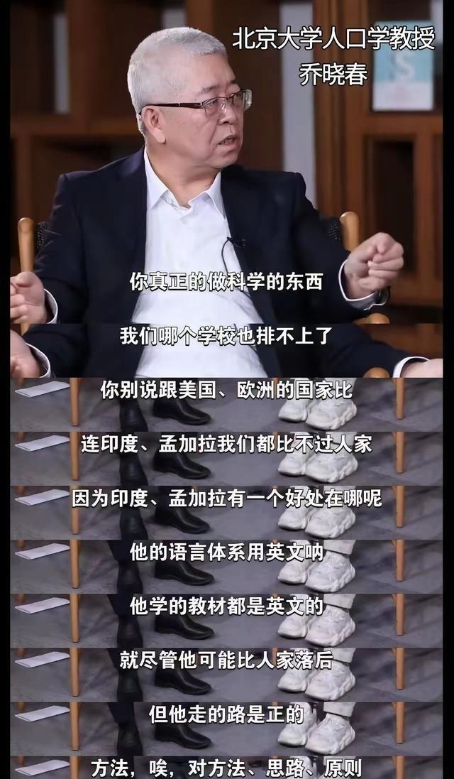 北大教授乔晓春：中国比不上印度和孟加拉国，因为人家全民英语八级。菲律宾：我都全民