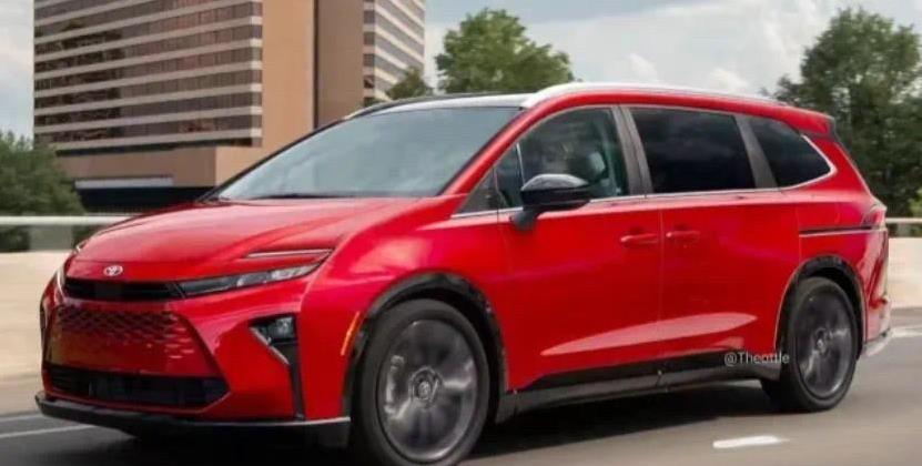 全新丰田赛纳海外炸街！混动+四驱，油耗低至5L？家用MPV要重新洗牌？#丰田赛那