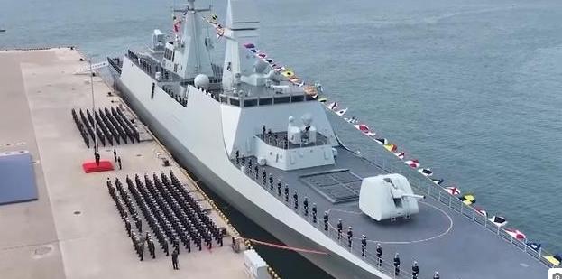 打几百发无一故障054B新100舰炮性能脱胎换骨央视国防军事频道“军迷之眼