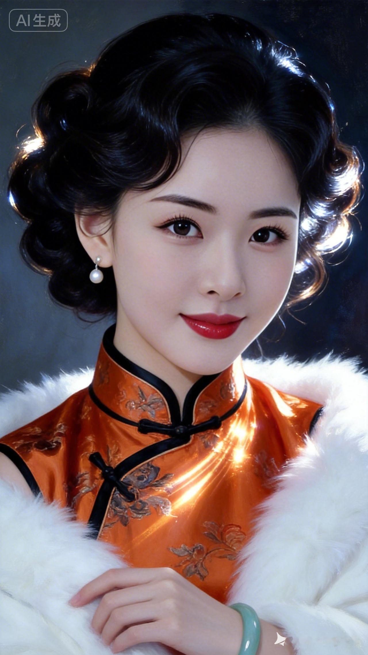 复古旗袍照，优雅动人，韵味十足！