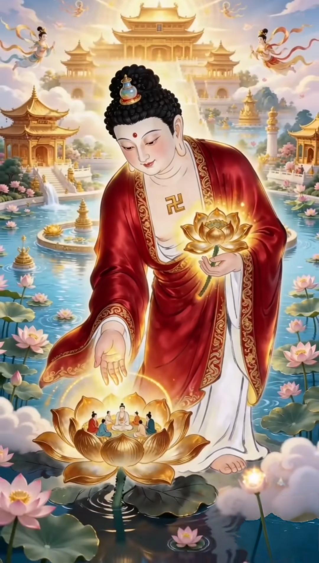 一心靠弥陀，念念皆安稳✨持念佛号，今天才彻底彻底通透。原来最殊胜的修