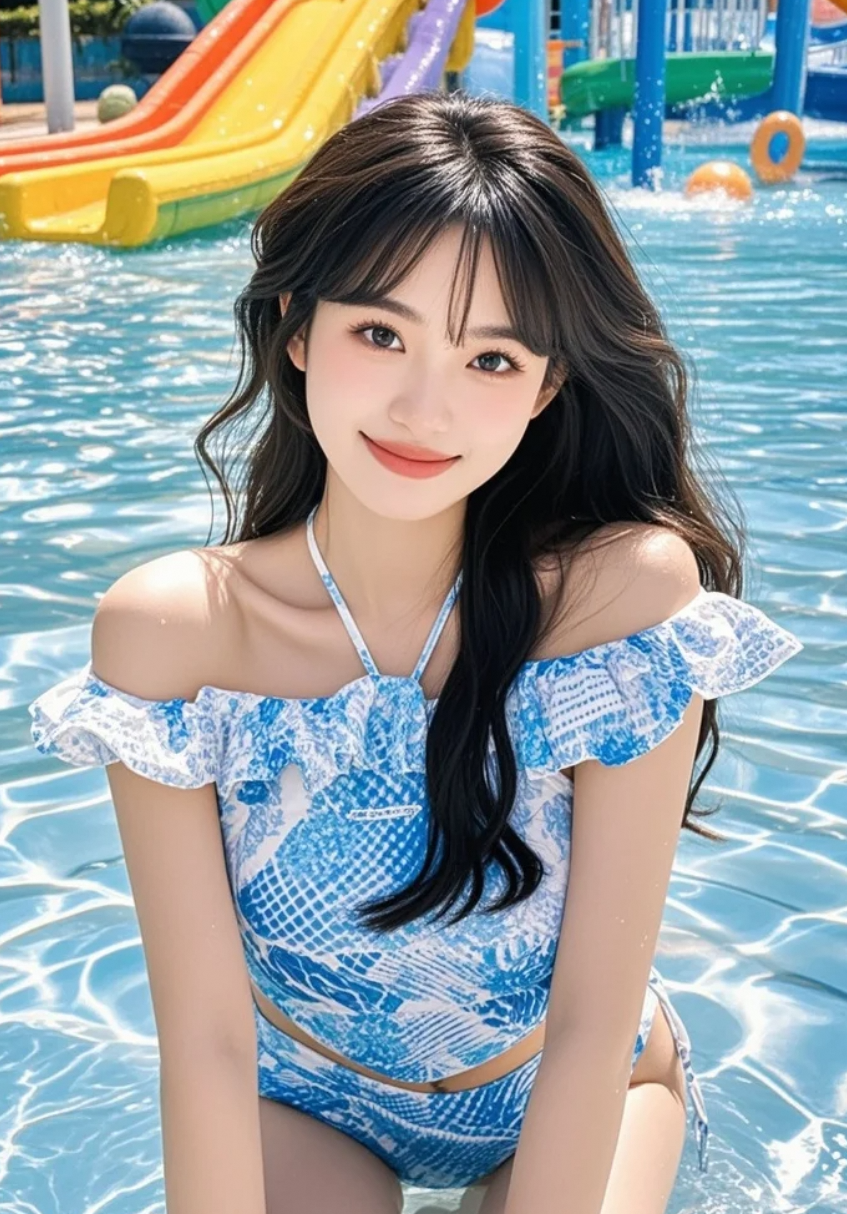 这个夏天，她用泳装演绎最美风情