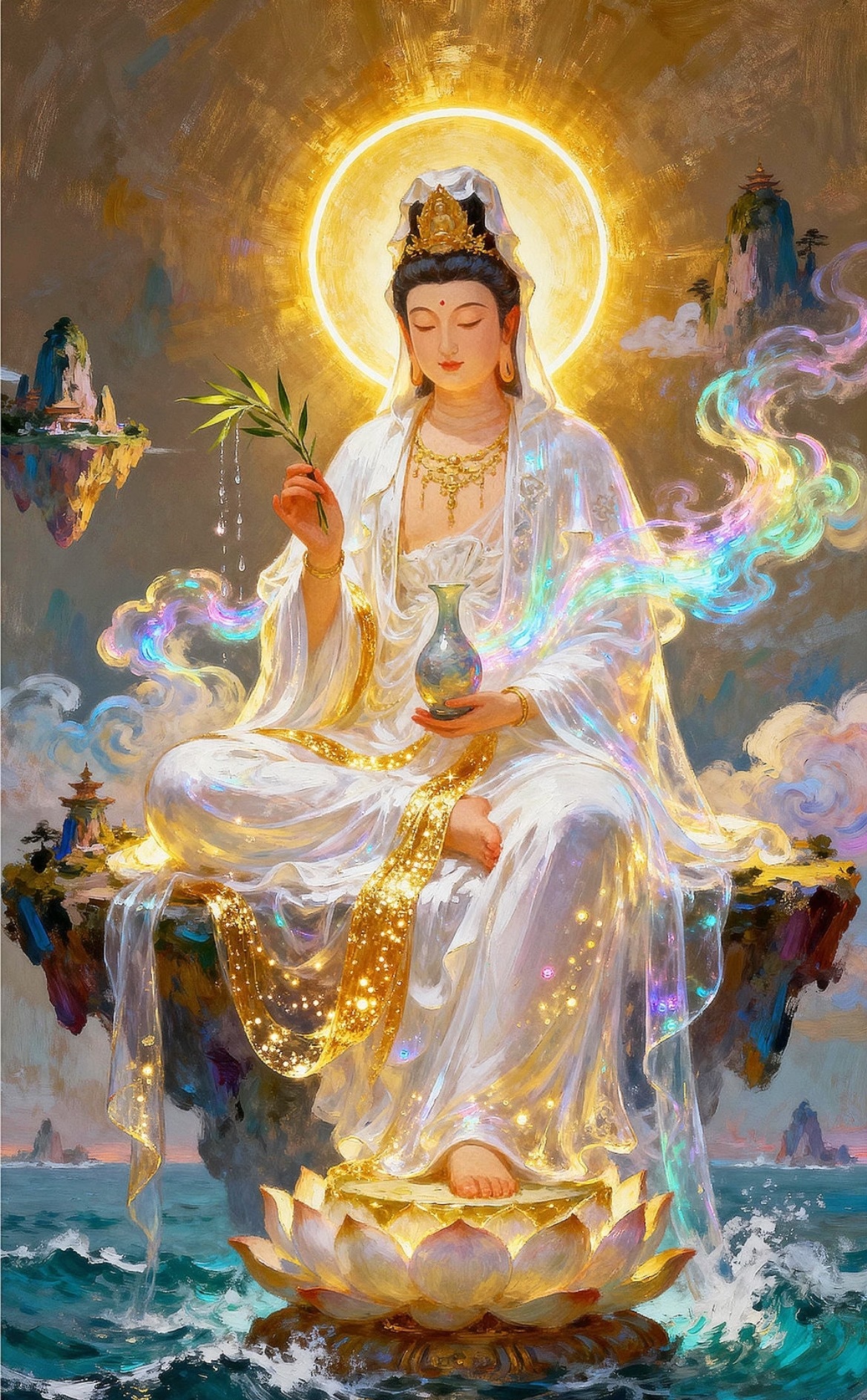 愿观世音菩萨慈悲垂护，照见众生心念，度化诸苦烦恼。愿我心中所求，皆为正愿、善愿、