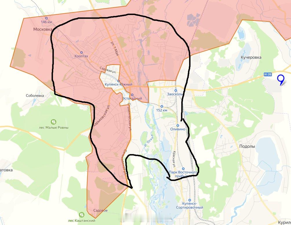 昨天泽连斯基表示，库皮扬斯克只剩下60名俄罗斯士兵，这座城市即将被乌克兰军队