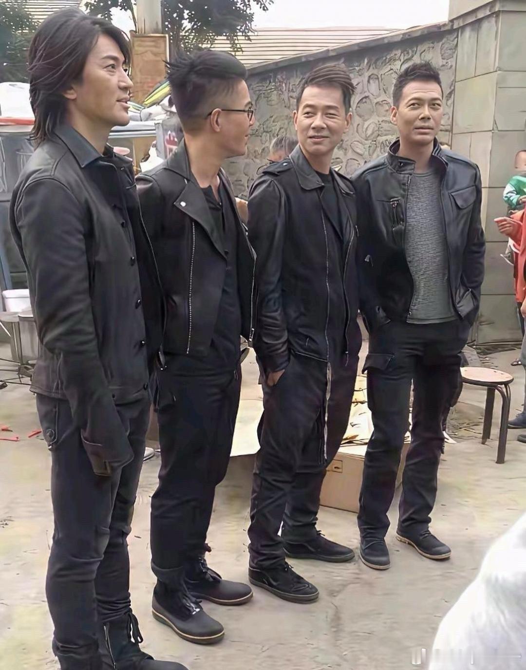 电视里看着好高实际生活中这四个身高也就172左右吧？你觉得这几个￼古惑仔⁠￼￼身