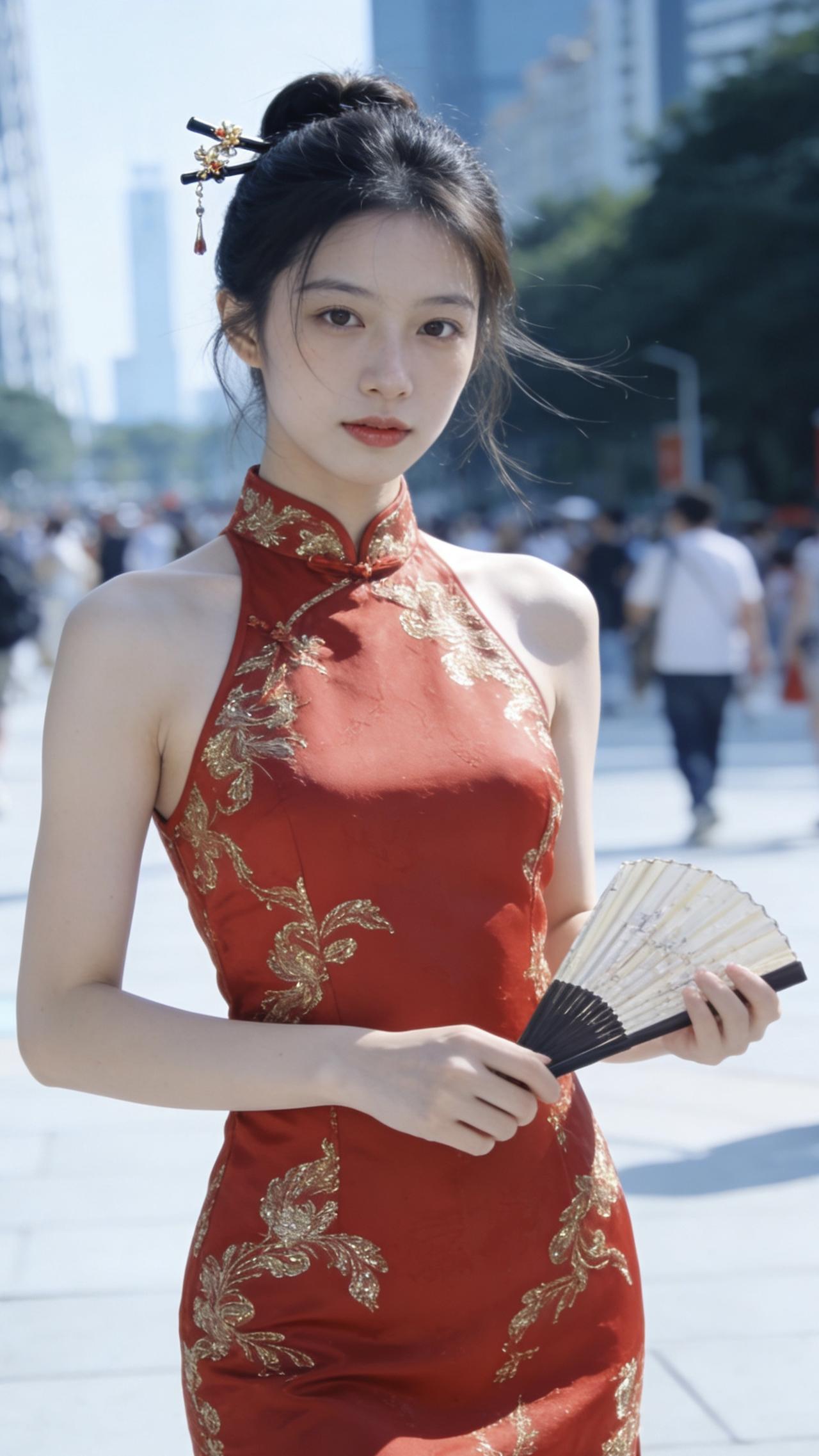 女生穿旗袍可以有多好看?旗袍旗袍秀东方美人旗袍美人，古韵与现代的完美融合，韵