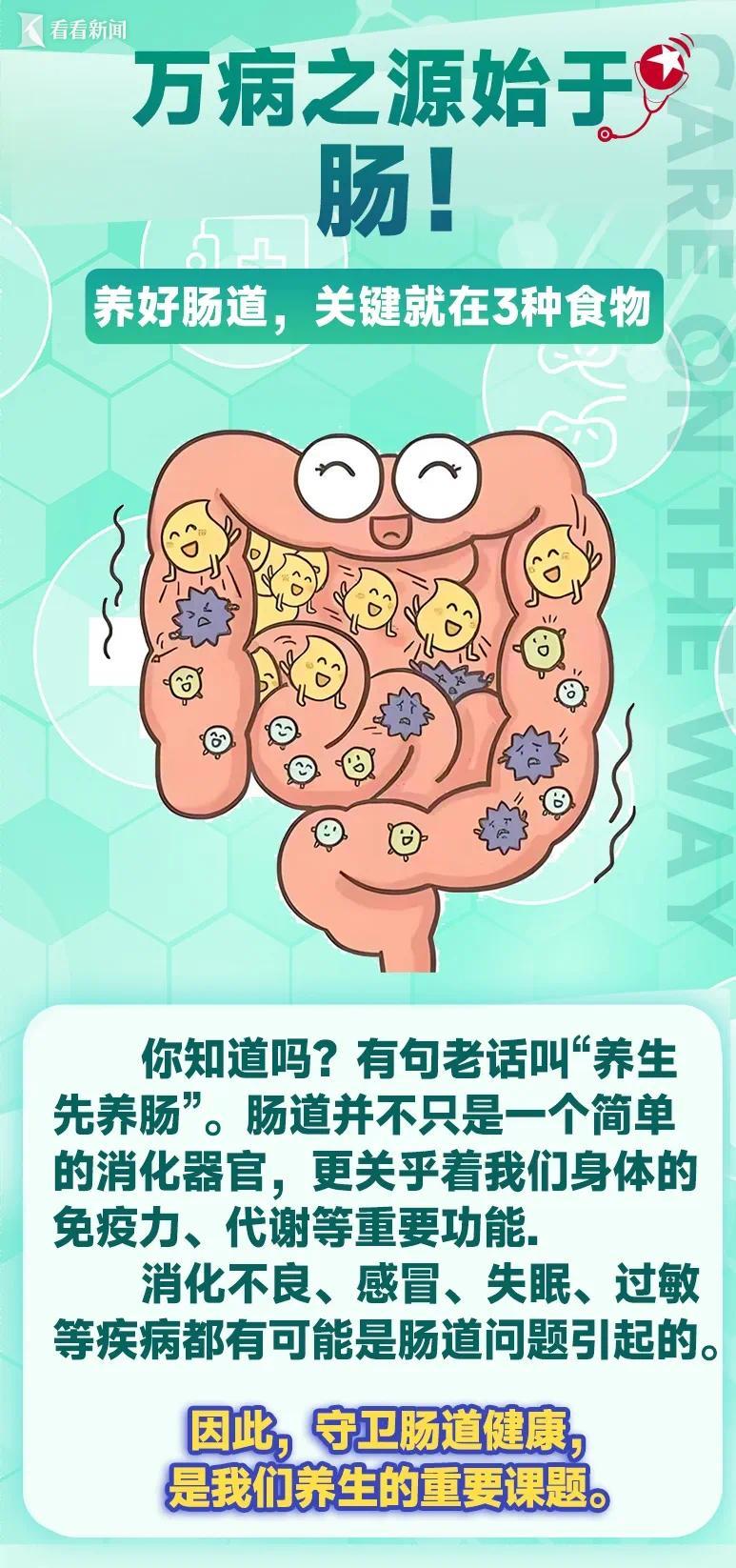 万病之源始于肠此言不虚。肠道是人体最大免疫器官，寄居着上百兆微生