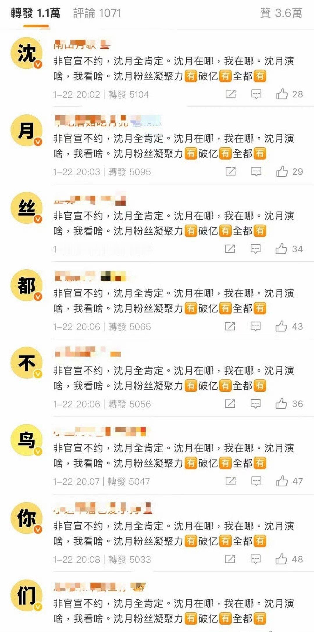 我第一次知道沈月粉丝也好能打