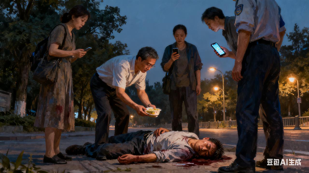 四川街头的暖心接力：陌生人的善意，暖了整座城暮色渐浓，成都黄忠公园的步道旁