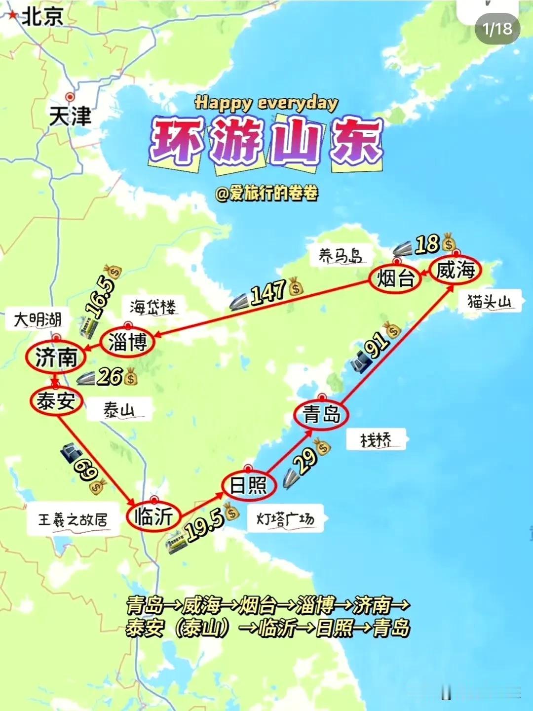 现在正是环游山东的好时节，天气不热人，也不冷人