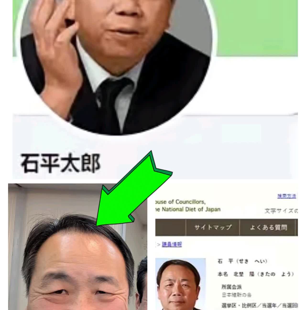 石平，他有三个名字。第一个名字叫石平，是他父母给他起的。父母给他起名字的