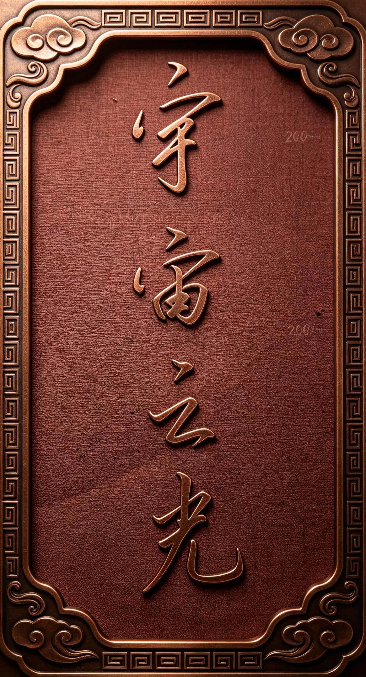 AI古风金属框效果ai创作