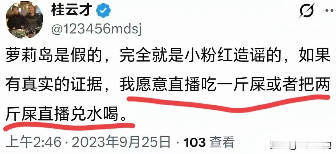 桂云才你在哪里？这位曾经说萝莉岛是假的是编造的，但是现在看到几百万页的证据，并且