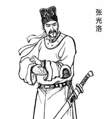 张光洛，是北周初期的官员，官至宫伯（负责宫廷宿卫的长官）。他在北周开国皇帝孝闵帝