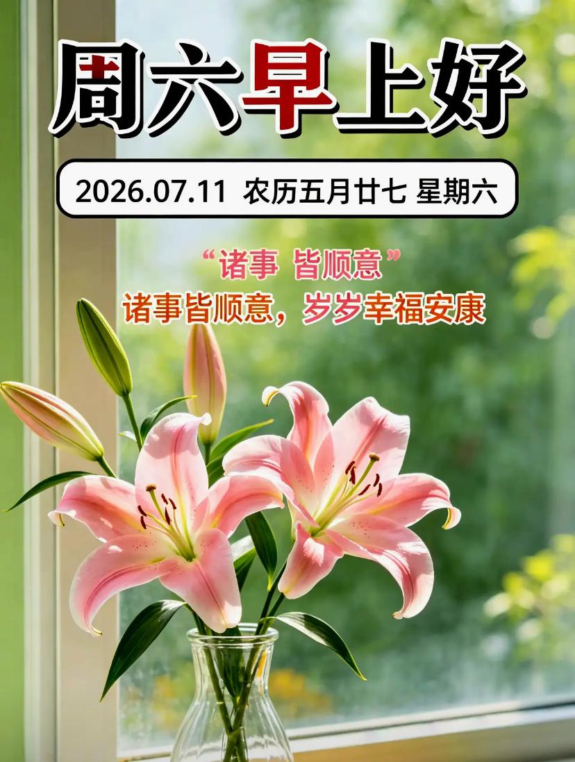 🌺2026./7月11日，凉风吹檐，慢享清宁，暑季顺遂🌺🌴🌅清晓时光