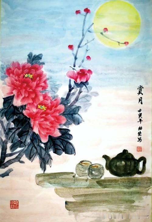 《八月十五日夜同诸客玩月》——唐·白居易月好共传唯此夜，境闲皆道是东都。