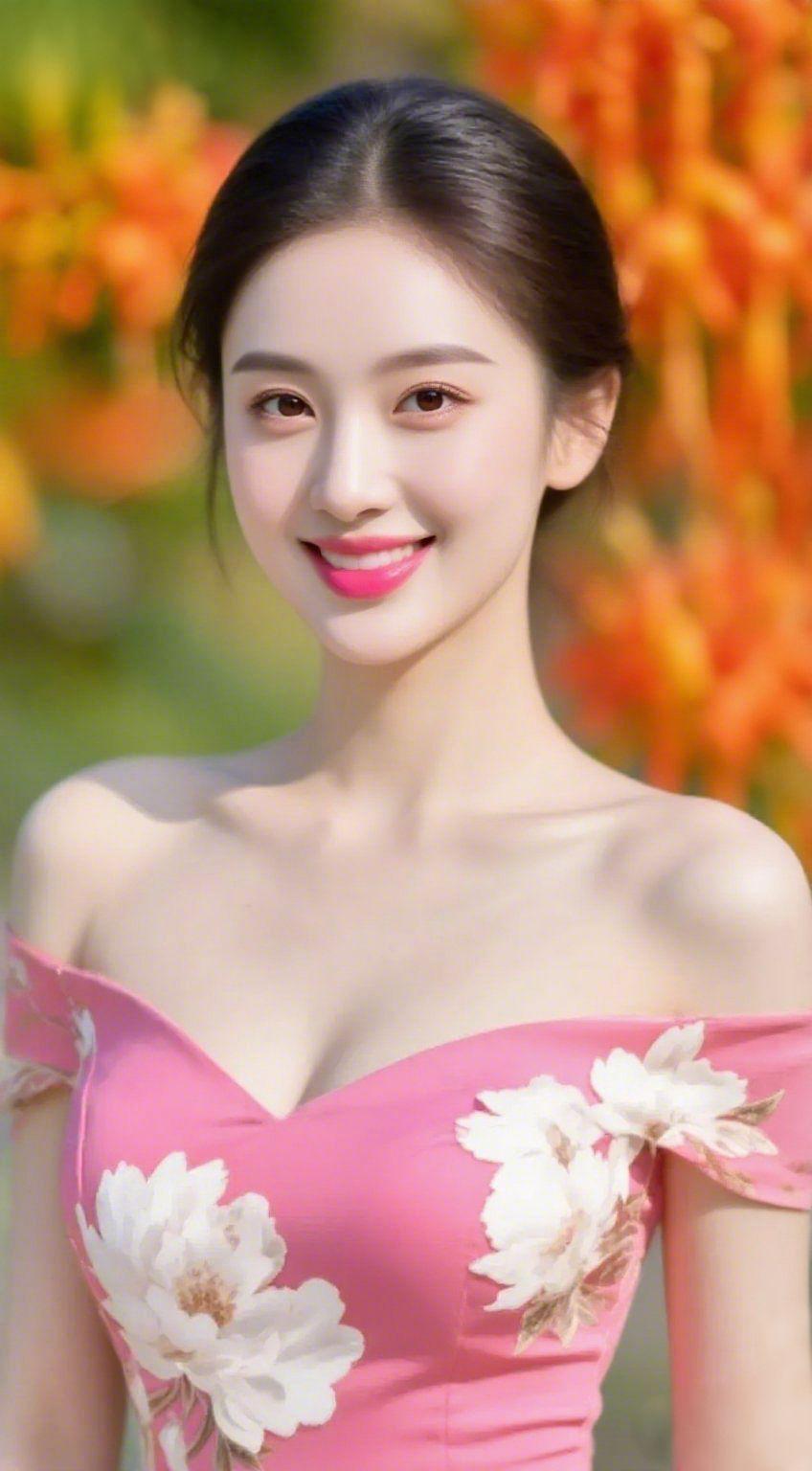 繁花笑靥暖时光暖融融的日光漫过枝头，将满树橙黄揉成细碎柔光，晕开满园温柔盛