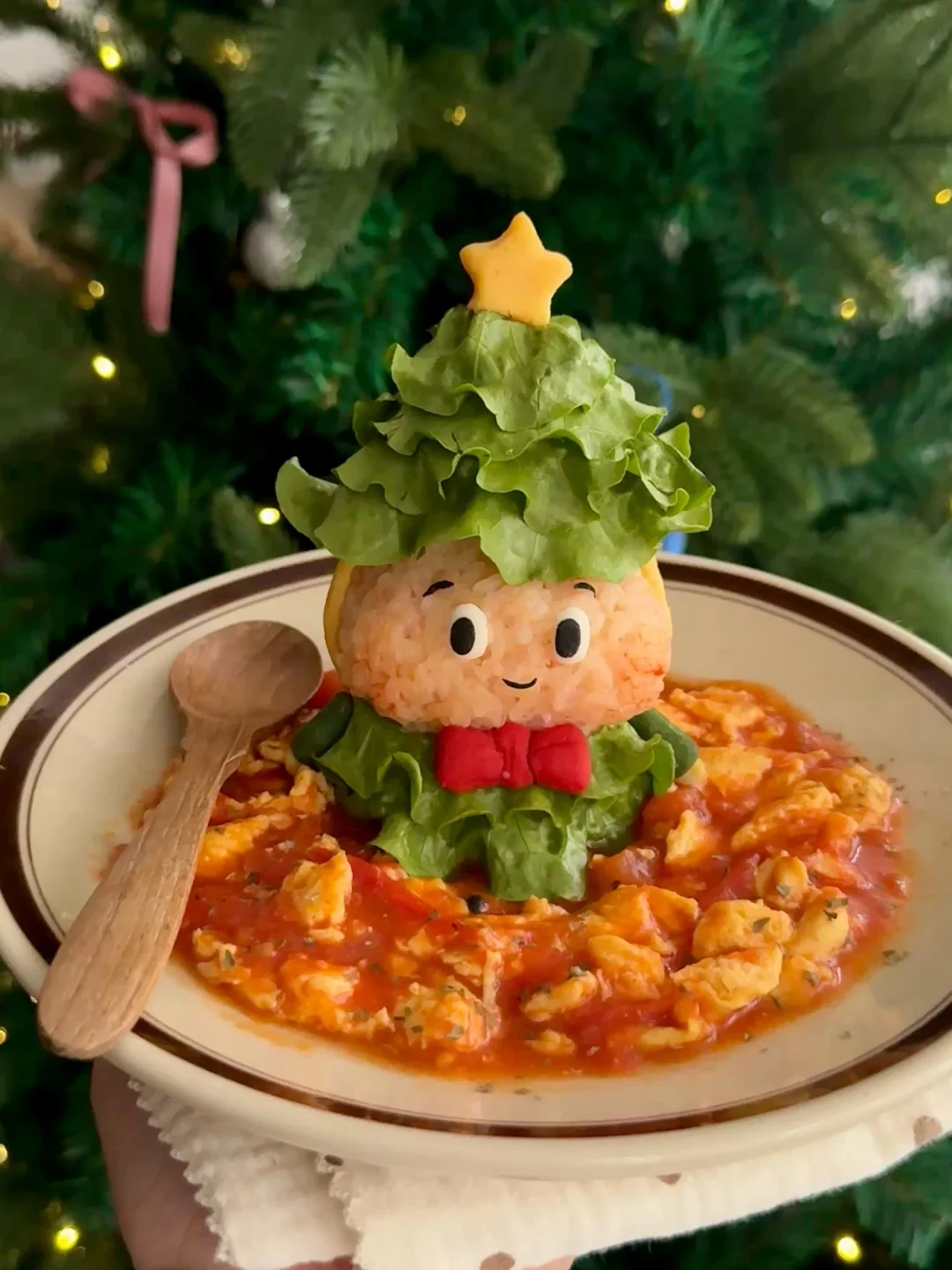 🎄星星人番茄鸡蛋盖饭