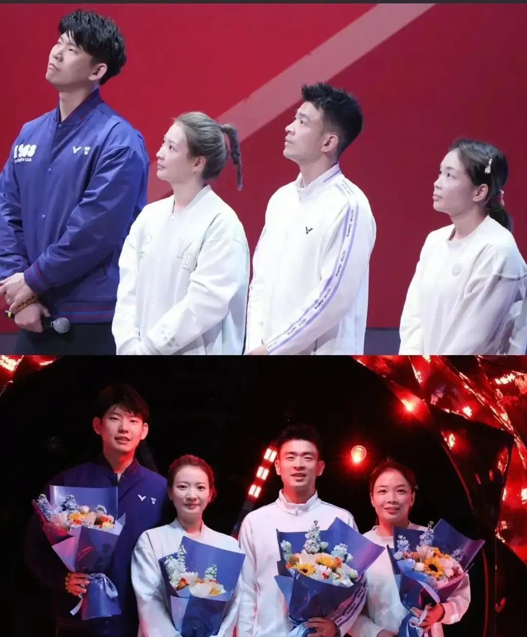 他们办了退役仪式，却没人离开球场。聚光灯打在空了一半的球场上。陈清晨放下球