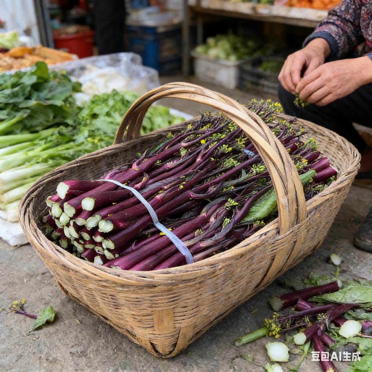细数最近上的当，当当不一样一，在网上购买紫菜苔，有苦味，还有点老，按道理讲，