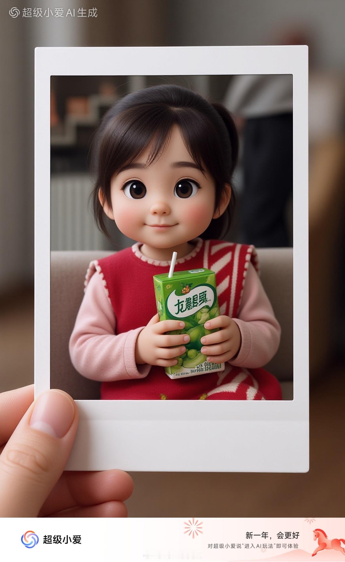 小爱同学上线了一个3D卡通拍立得效果，有各种各样的玩法，我试了下，把照片转成二次