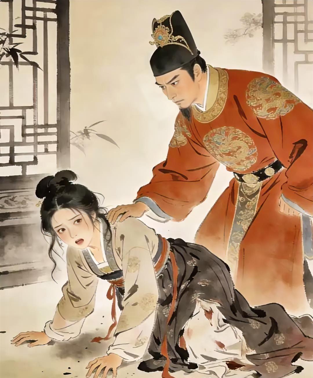 朱棣率兵攻入南京时，俘虏了朱允炆的生母吕氏。看见吕氏狼狈地摔在地上，朱棣上前搀扶