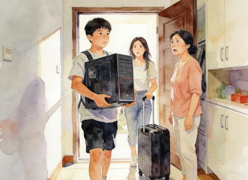 儿子昨天跟我说“妈，你让我啃啃老呗”我说“可以呀，要多少”？他说“一千就行”