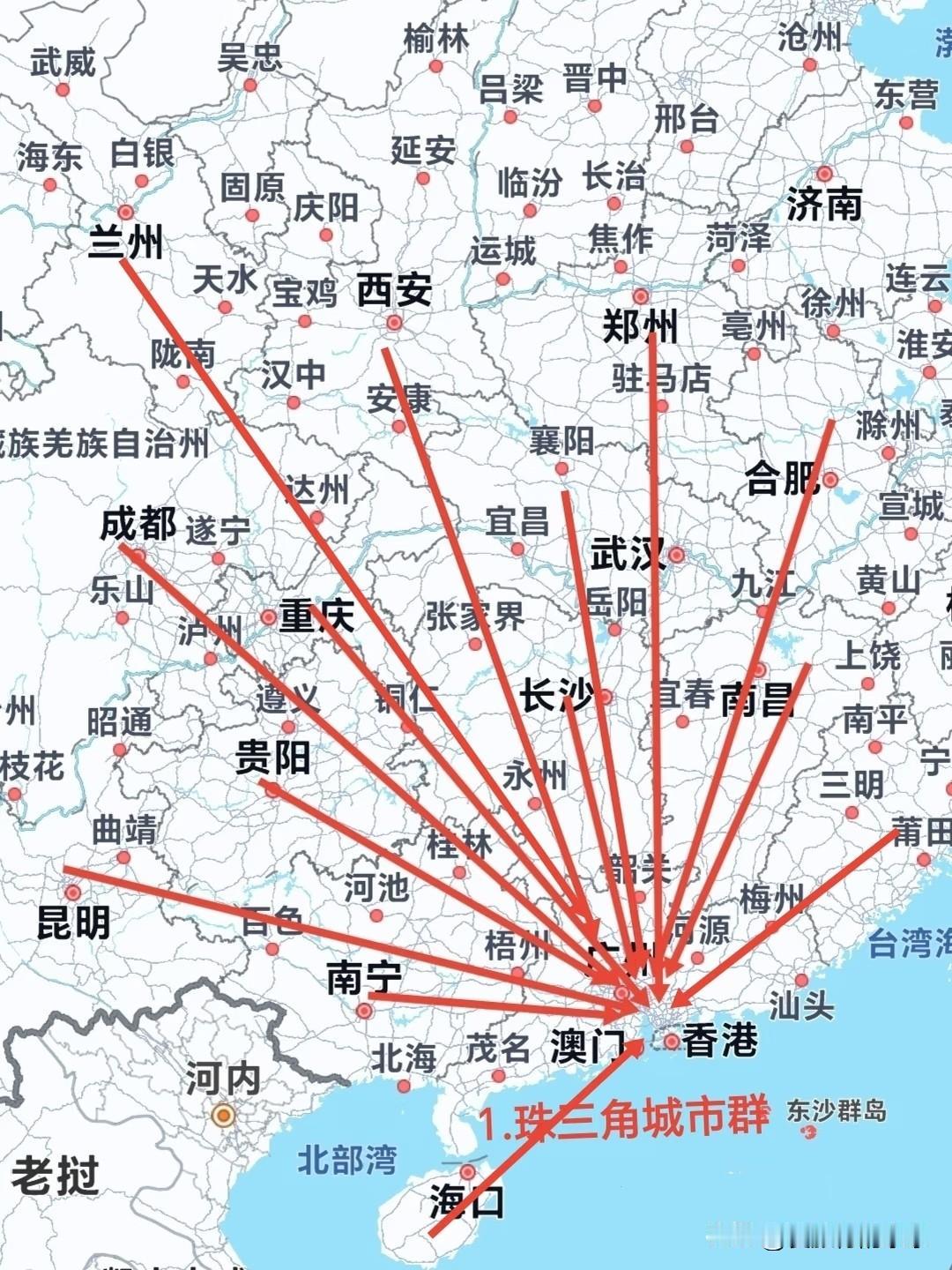 全国虹吸人口最强的五个地区珠三角～是虹吸人口最大的地区，佛山深圳广州等地，制造