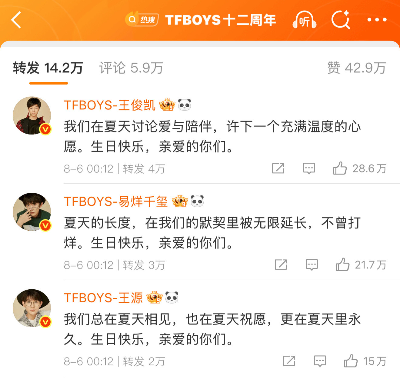 卧槽TFBOYS十二周年​​​