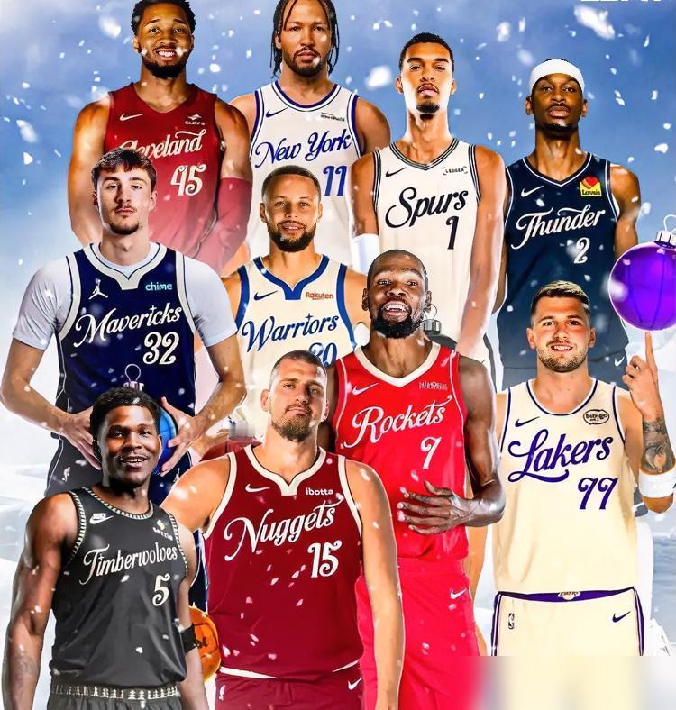 直到看了美媒发布的圣诞大战宣传海报，才发现詹姆斯离退役不远了！最近NBA圣诞