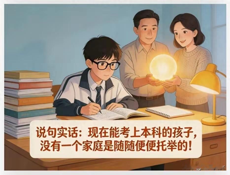 说句实话：现在能考上本科的孩子，没有一个家庭是随随便便托举的2026年高考