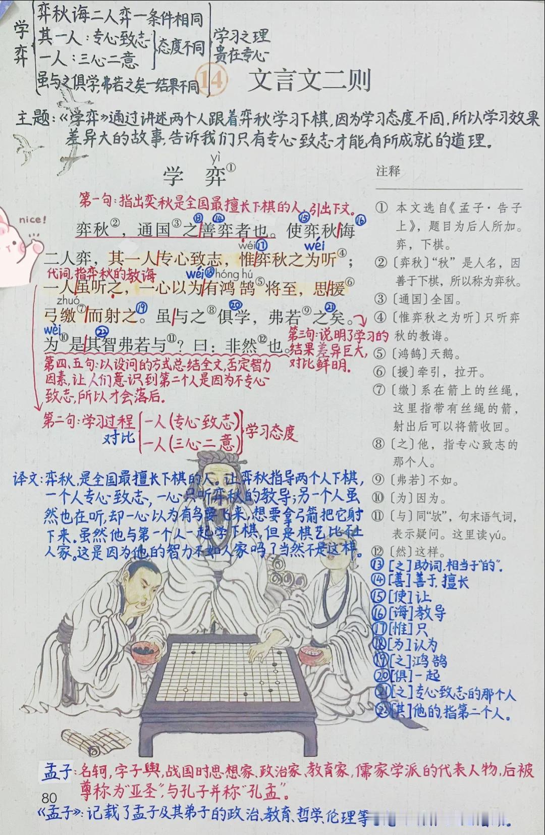六年级下册语文，第五单元每课课堂笔记，收藏备用