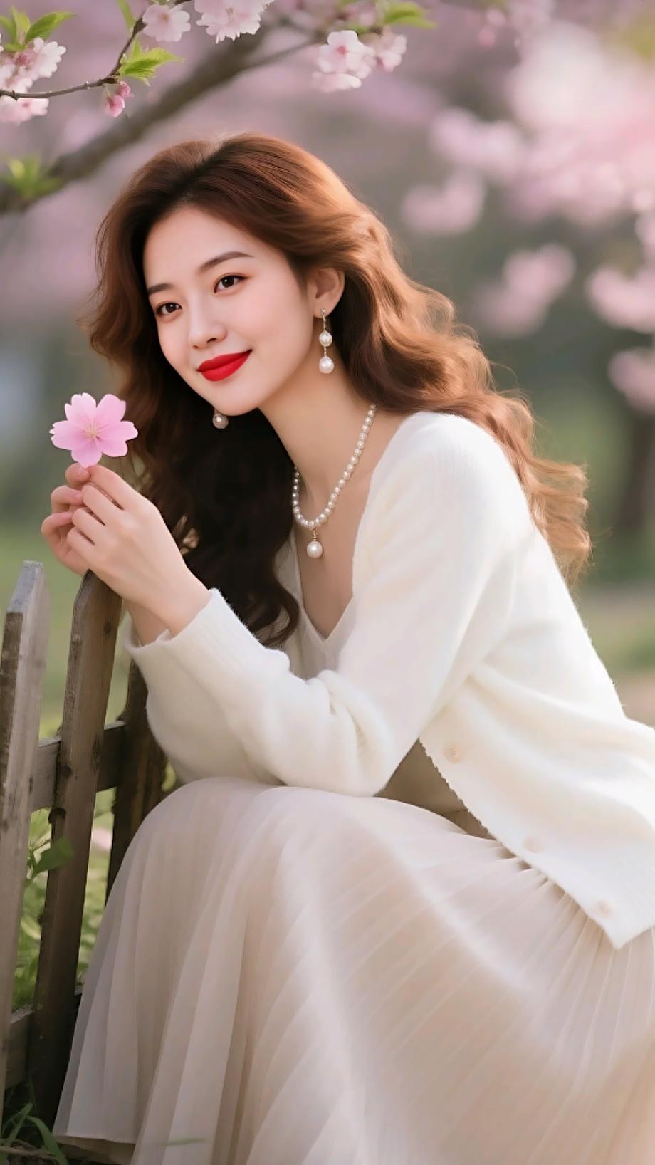 花开花落，人面桃花相映红。