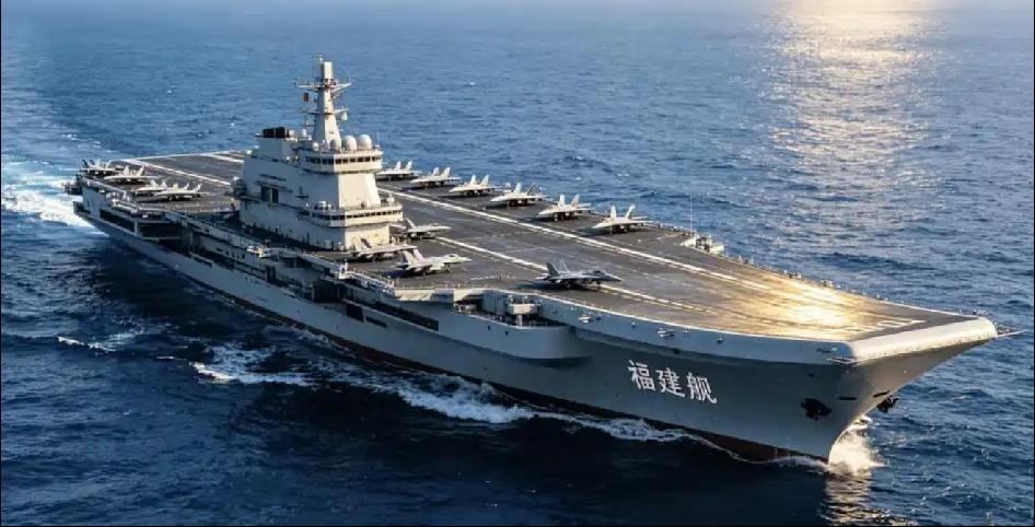中国航母告别“油弹二选一”时代长期以来，我国辽宁舰、山东舰采用滑跃起飞，歼